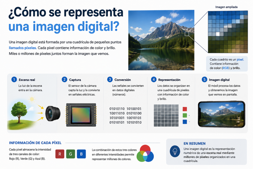 Como se representa una imagen digital