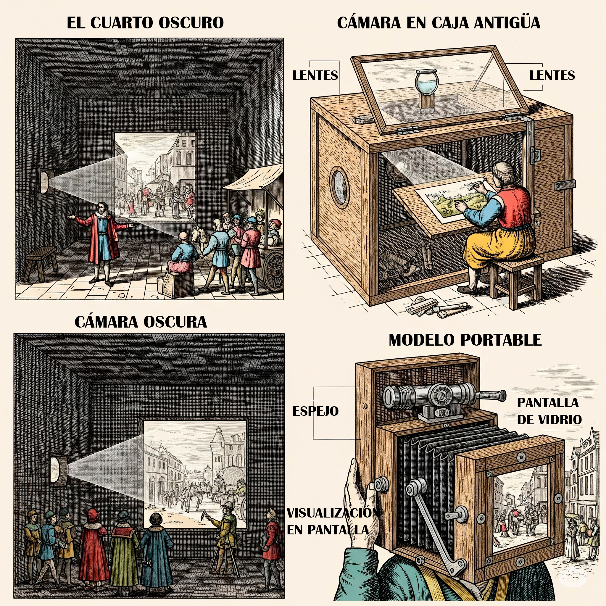 Evolución de la cámara oscura