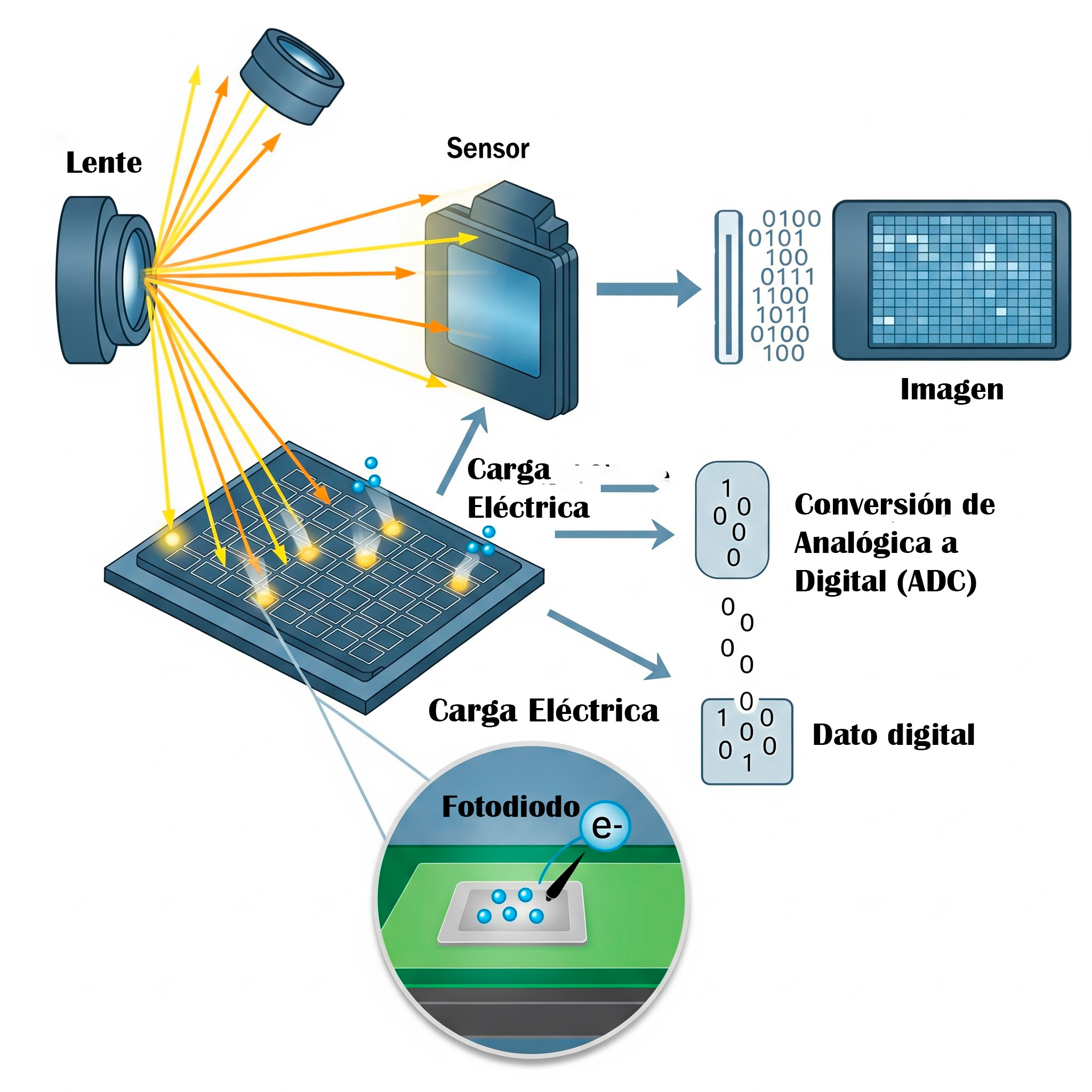 Funcionamiento de la cámara digital