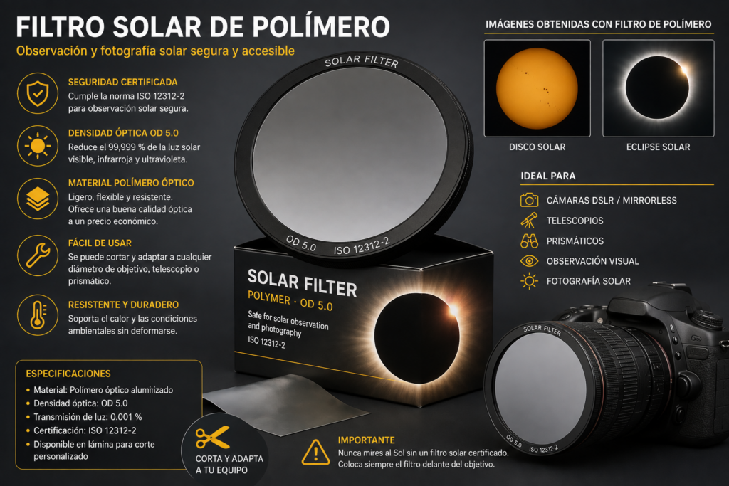 Filtro solar de polímero