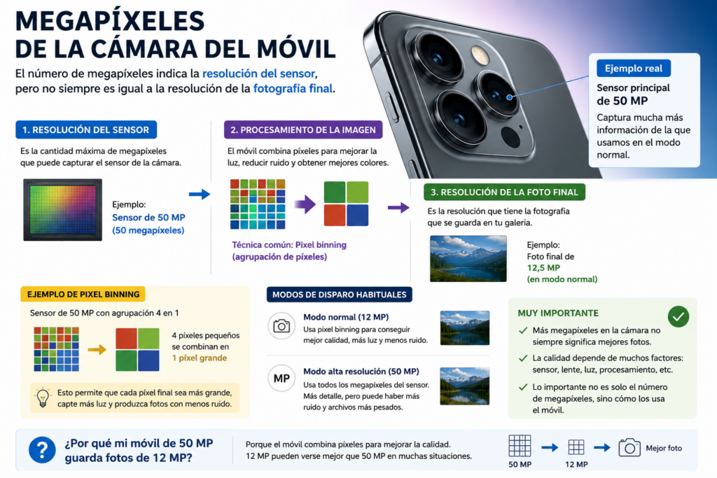 Megapixeles de la cámara móvil