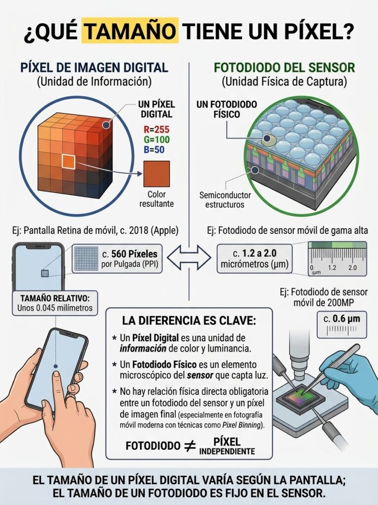 Tamaño de un pixel