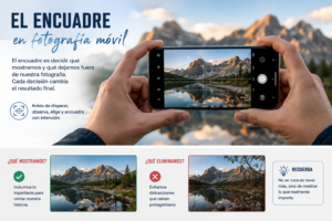 Encuadre en fotografía móvil