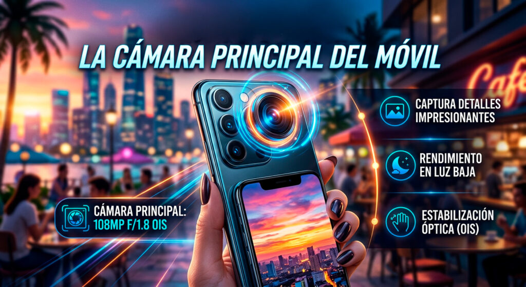 la cámara principal del móvil